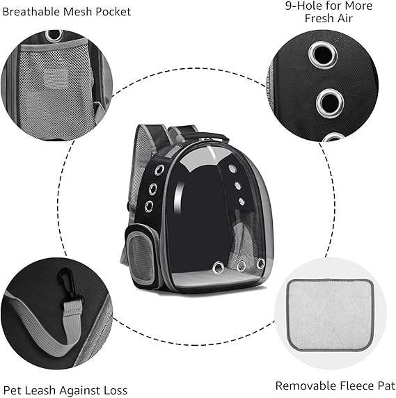 PawPuls Transparent Backpack